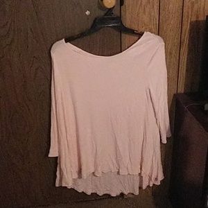 A light pink blouse